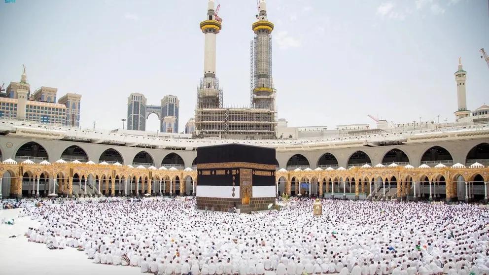 Muslims perform their Friday prayers in the Grand Mosque in the holy city of Mecca, Saudi Arabia, June 23, 2023.