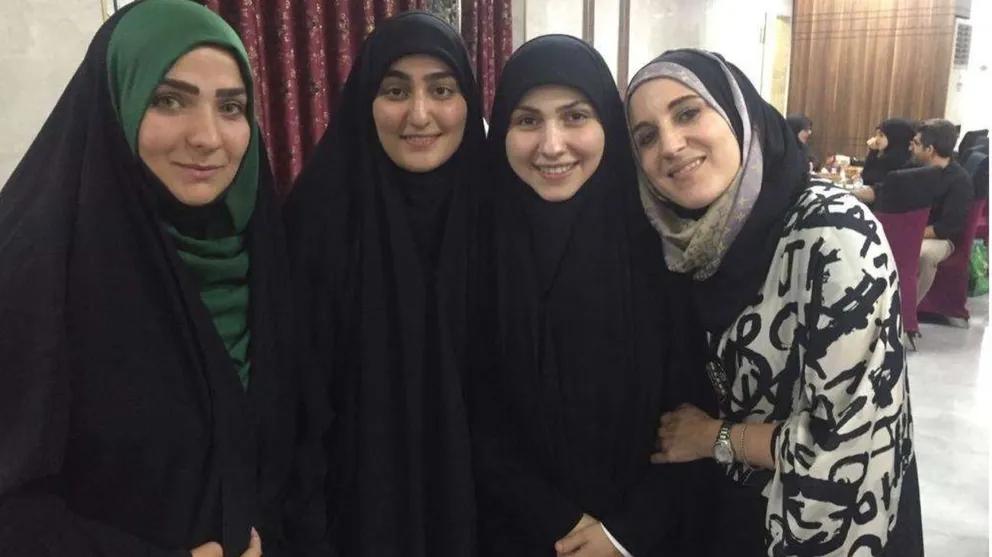 From right to left: Catherine Perez-Shakdam, Zaynab Mughniyeh, and Zaynab Soleimani (General’s Soleimani’s daughter)- Karbala, Iraq 2017